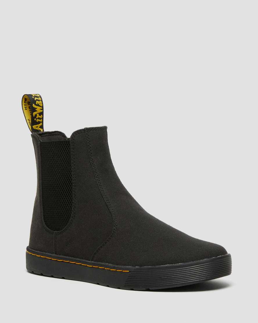 Dr. Martens Tempesta Canvas Casual Chelsea Støvler Herre Svart [6857HZORD]